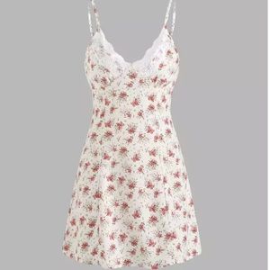 Cider Floral Mini Slip Dress